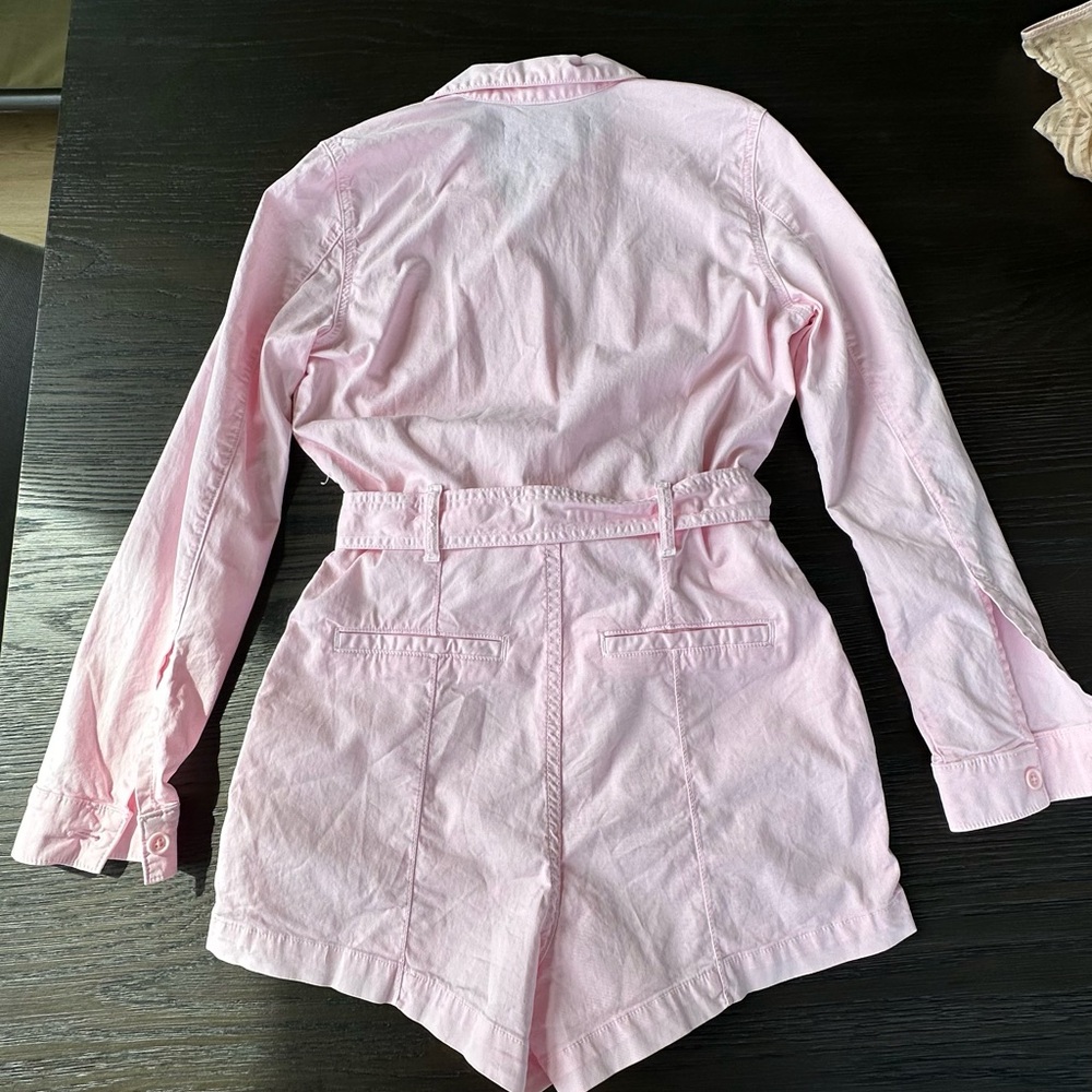 Veronica Beard Winifred Romper Pink - Picture 2 of 3